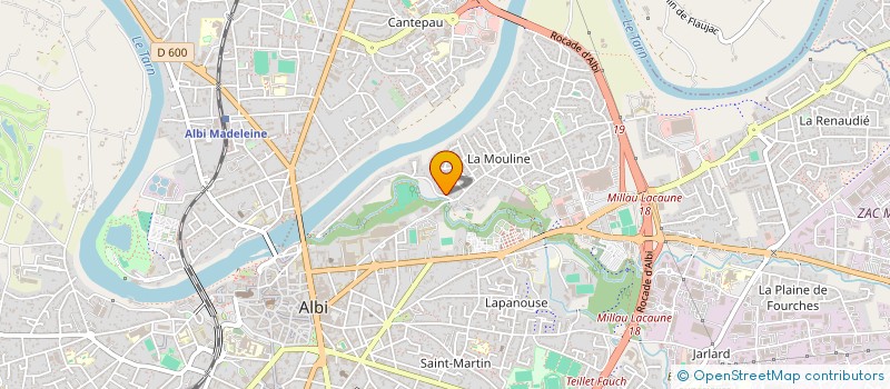 localisation de l'entreprise HARMONIE FORMATION à ALBI