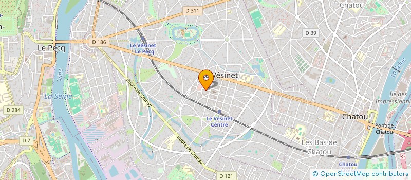 localisation de l'entreprise HARMONIE FUNERAIRE  LE VESINET