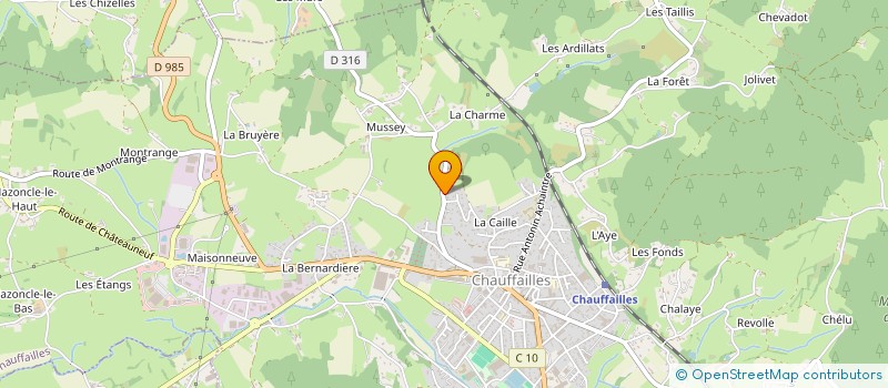 localisation de l'entreprise HARMONIE L ESPERANCE à CHAUFFAILLES