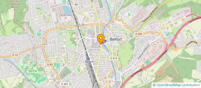 localisation de l'entreprise HARMONIE LA TABLE ET LE CADEAU à BELFORT
