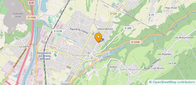 localisation de l'entreprise HARMONIE LES ENFANTS DE BAYARD  PONTCHARRA