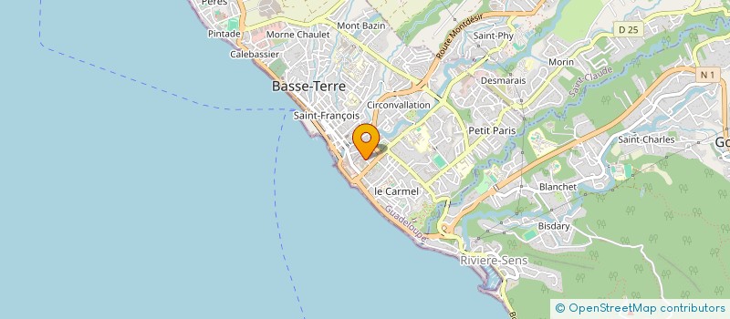 localisation de l'entreprise HARMONIE LIBRAIRIE MUSICALE à BASSE-TERRE