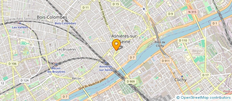 localisation de l'entreprise HARMONIE MDNL FASHION  ASNIERES-SUR-SEINE