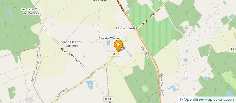 localisation de l'entreprise HARMONIE MENUISERIE à CORMERAY