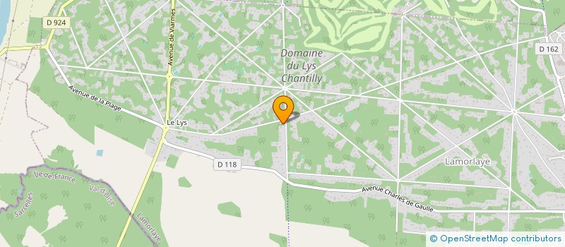 localisation de l'entreprise HARMONIE MUNICI DE LAMORLAYE ET DU LYS  LAMORLAYE