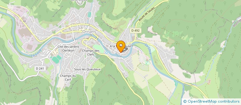 localisation de l'entreprise HARMONIE MUNICIPAL D'ORNANS  ORNANS