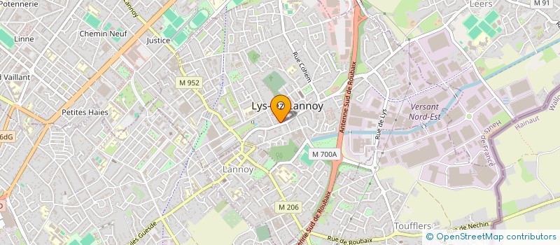 localisation de l'entreprise HARMONIE MUNICIPAL DE LYS LEZ LANNOY  LYS-LEZ-LANNOY