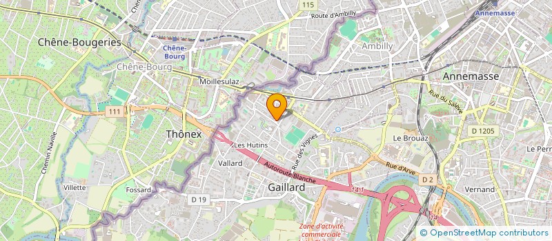 localisation de l'entreprise HARMONIE MUNICIPALE à GAILLARD