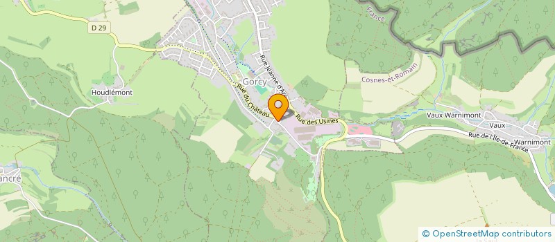 localisation de l'entreprise HARMONIE MUNICIPALE  GORCY