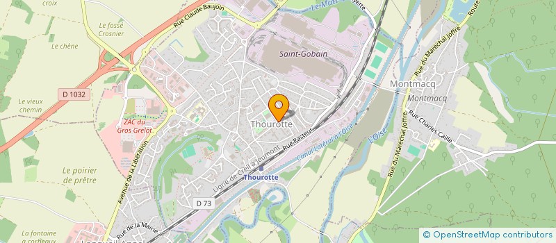 localisation de l'entreprise HARMONIE MUNICIPALE  THOUROTTE