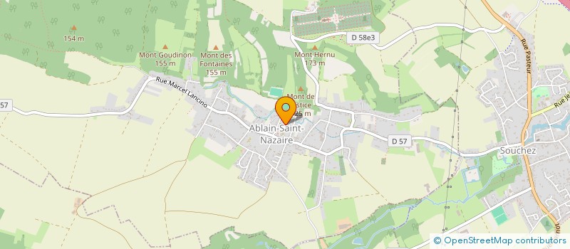 localisation de l'entreprise HARMONIE MUNICIPALE D'ABLAIN-SAINT-NAZAIRE  ABLAIN-SAINT-NAZAIRE