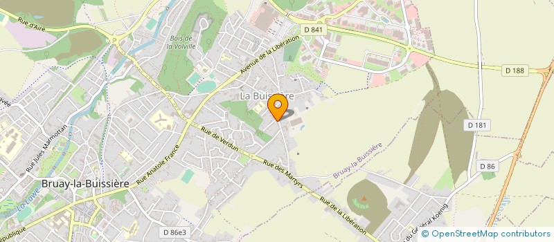 localisation de l'entreprise HARMONIE MUNICIPALE DE LA BUISSIERE à BRUAY-LA-BUISSIERE