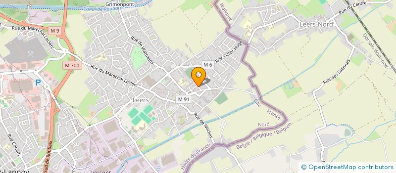 localisation de l'entreprise HARMONIE MUNICIPALE DE LEERS  LEERS