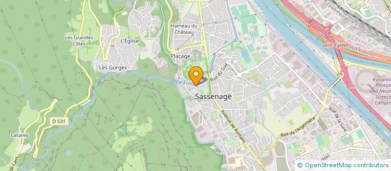 localisation de l'entreprise HARMONIE MUNICIPALE ECHO CUVES  SASSENAGE