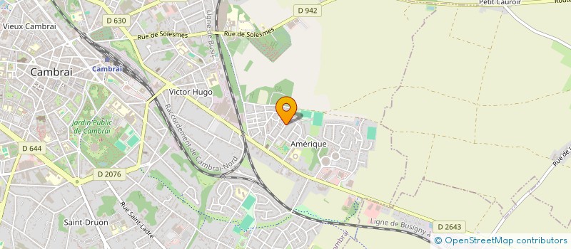 localisation de l'entreprise HARMONIE MUNICIPALE-ECOLE DE MUSIQUE  CAMBRAI