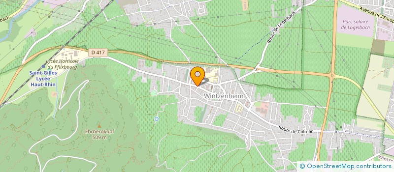 localisation de l'entreprise HARMONIE MUNICIPALE HOHLANDSBOURG-WINTZENHEIM  WINTZENHEIM