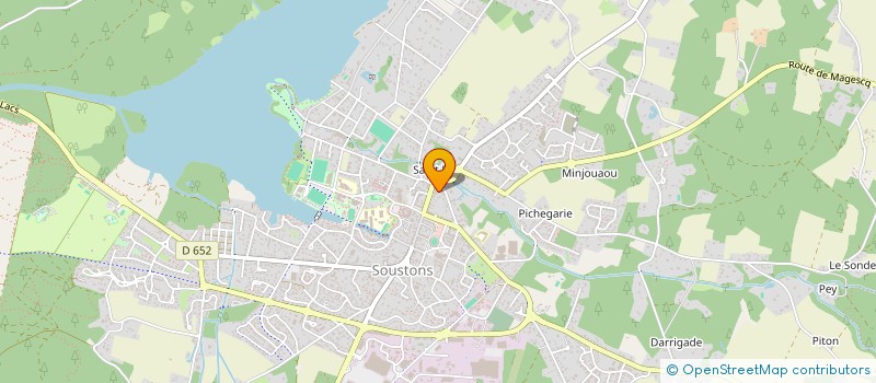 localisation de l'entreprise HARMONIE MUNICIPALE SOUSTONS  SOUSTONS