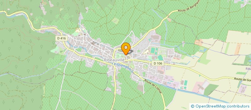 localisation de l'entreprise HARMONIE MUNICIPALE VOGESIA  RIBEAUVILLE