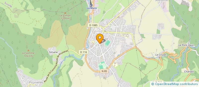 localisation de l'entreprise HARMONIE MUROISE  LA MURE