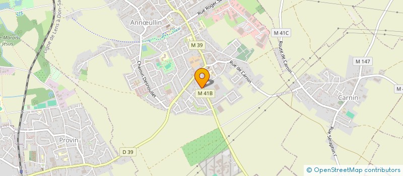 localisation de l'entreprise HARMONIE OUVRIERE ET SYNDICALE  ANNULLIN