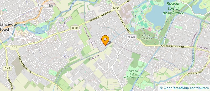 localisation de l'entreprise HARMONIE PARTICIPATION  TOULOUSE