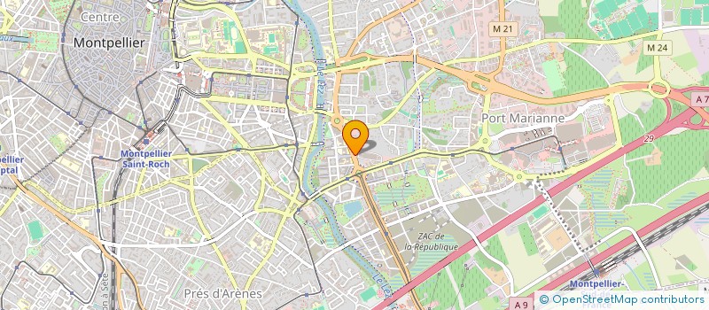 localisation de l'entreprise HARMONIE PATRIMOINE à MONTPELLIER