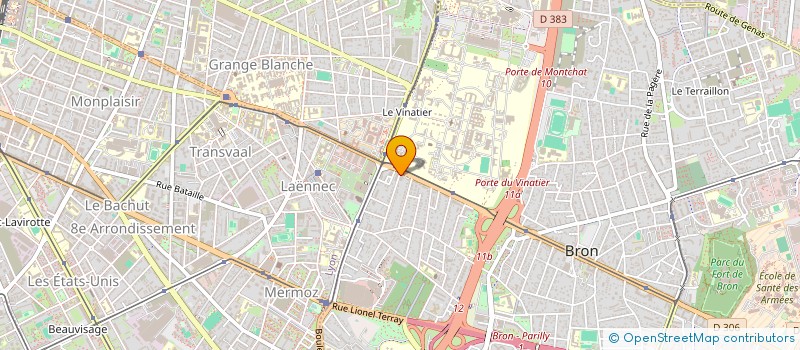 localisation de l'entreprise HARMONIE PLUS à BRON