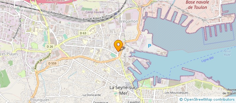 localisation de l'entreprise HARMONIE RETROUVEE à LA SEYNE-SUR-MER