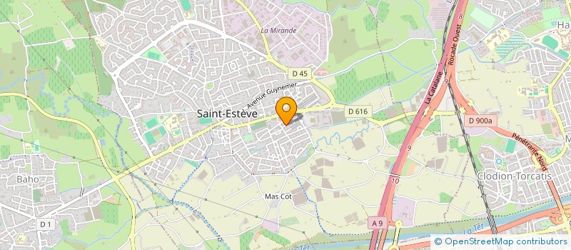 localisation de l'entreprise HARMONIE RH  SAINT-ESTEVE