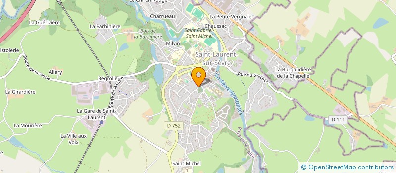 localisation de l'entreprise HARMONIE SAINT-LAURENTAISE à SAINT-LAURENT-SUR-SEVRE
