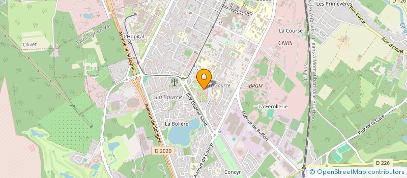 localisation de l'entreprise HARMONIE SERVICES à ORLEANS
