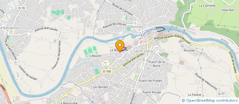 localisation de l'entreprise HARMONIE ST ELOI à SAINT-JUERY