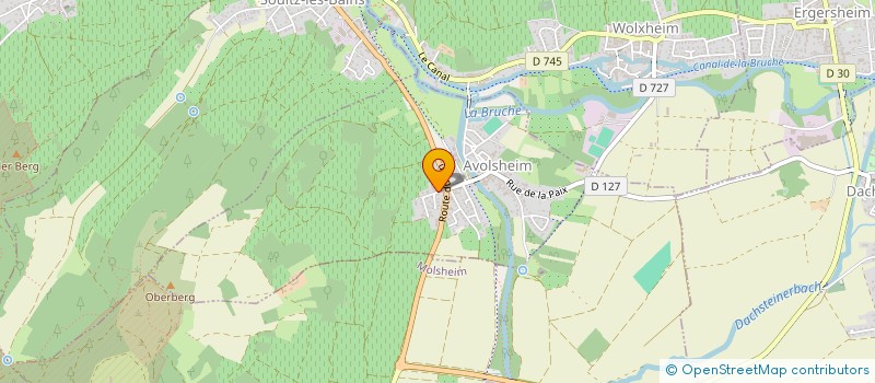 localisation de l'entreprise HARMONIE TAO  AVOLSHEIM