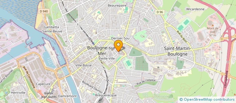 localisation de l'entreprise HARMONIE ZEN à BOULOGNE-SUR-MER