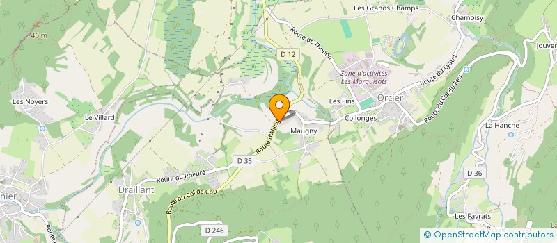 localisation de l'entreprise HARMONIECHIRO  DRAILLANT