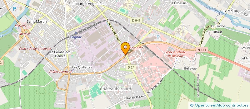 localisation de l'entreprise HARMONIES DU SOIR à CHATEAUBERNARD