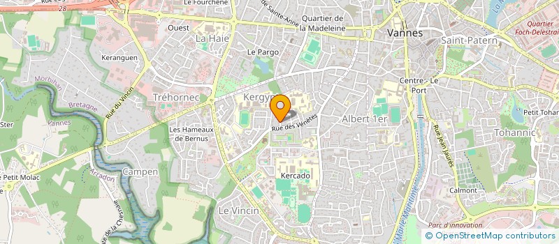 localisation de l'entreprise HARMONISATION ESPACE CORPS SOCIETE à VANNES