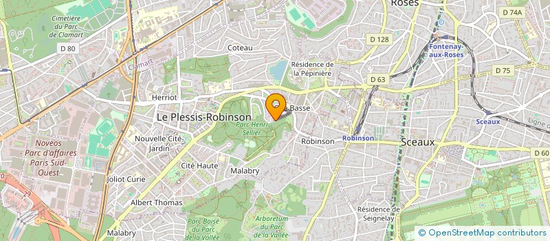 localisation de l'entreprise HARMONISATION ET EPANOUISSEMENT DE L'ETRE (HEDE)  LE PLESSIS-ROBINSON