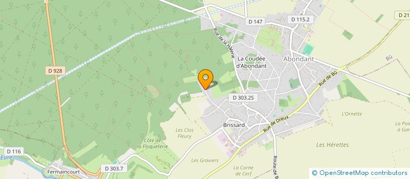 localisation de l'entreprise HARMONISATION SANTE HABITAT à ABONDANT