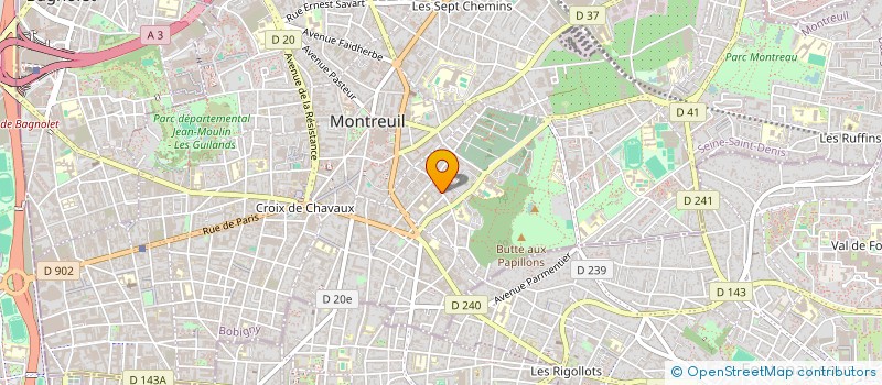 localisation de l'entreprise HARMONY à MONTREUIL