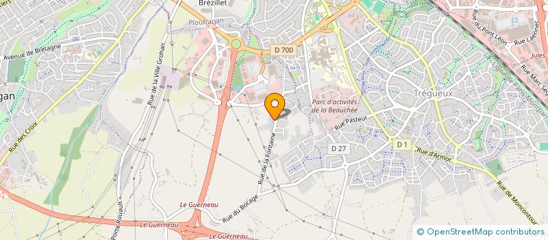 localisation de l'entreprise HARMONY  TREGUEUX