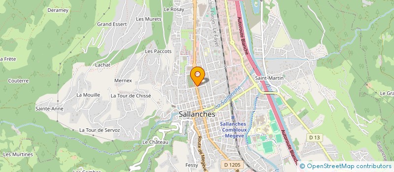 localisation de l'entreprise HARMONY à SALLANCHES