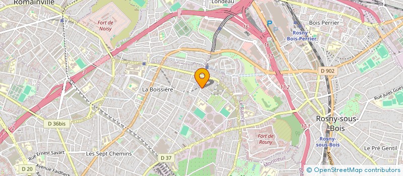 localisation de l'entreprise HARMONY  MONTREUIL
