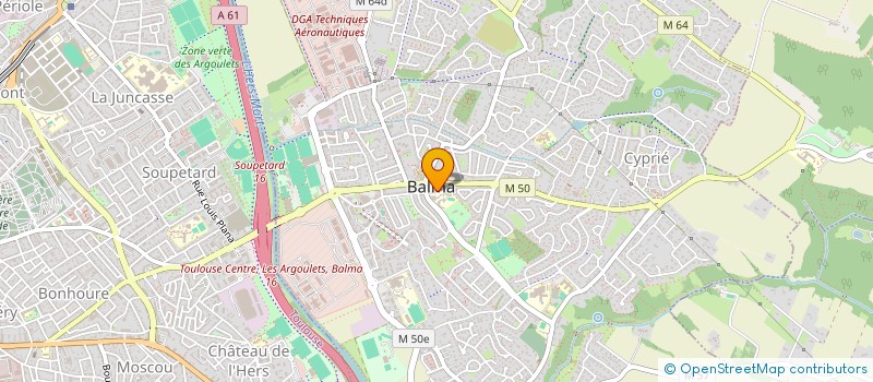 localisation de l'entreprise HARMONY BALMA - ECOLE DE MUSIQUE ET DE DANSE  BALMA