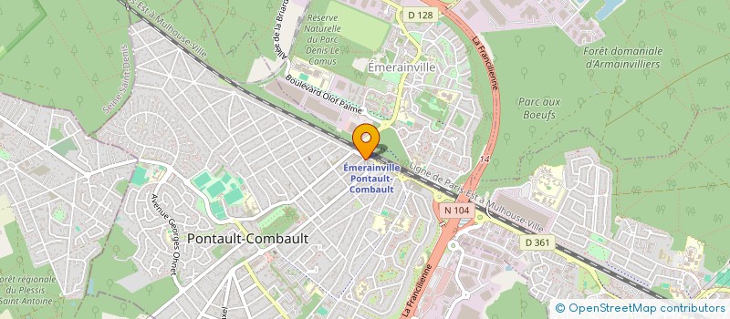 localisation de l'entreprise HARMONY COMPTA EXPERTISE ET CONSEIL à PONTAULT-COMBAULT