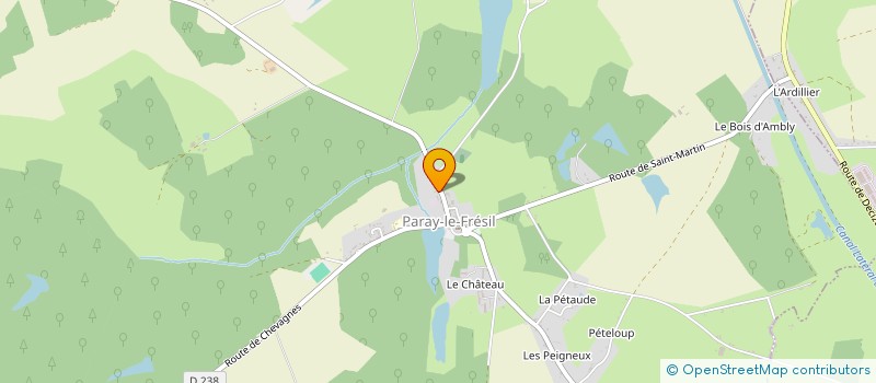 localisation de l'entreprise HARMONY DANC'  PARAY-LE-FRESIL