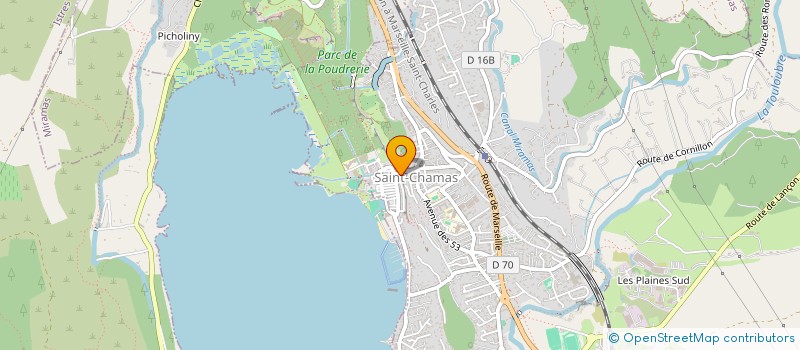 localisation de l'entreprise HARMONY DANSE  SAINT CHAMAS