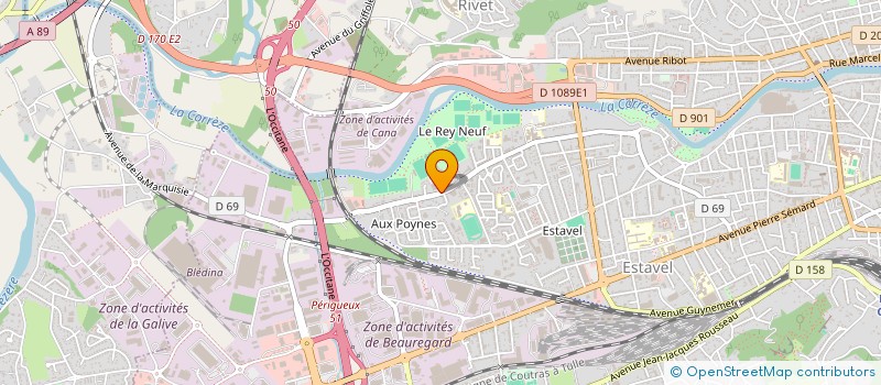 localisation de l'entreprise HARMONY DANSE  BRIVE-LA-GAILLARDE