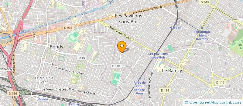 localisation de l'entreprise HARMONY FOOD COMPANY  LES PAVILLONS-SOUS-BOIS