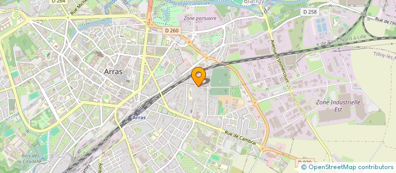 localisation de l'entreprise HARMONY HOME à ARRAS